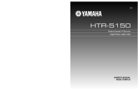 Yamaha HTR-5150 - Owners Manual 